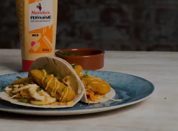 Fish Finger Tacos with PERinaise