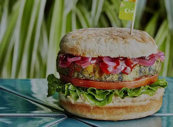 Spiced Chickpea Burger, Pitta & Wrap